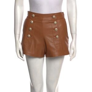Generation love Emma Gabardine shorts in brown